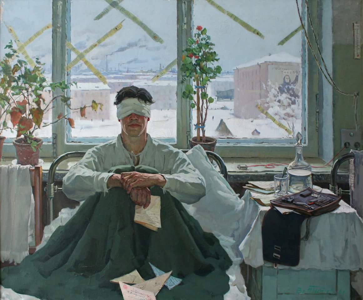 Vladimir Titov'un 1970 tarihli "Mektuplar" (Письма) adlı yağlı boya tablosu