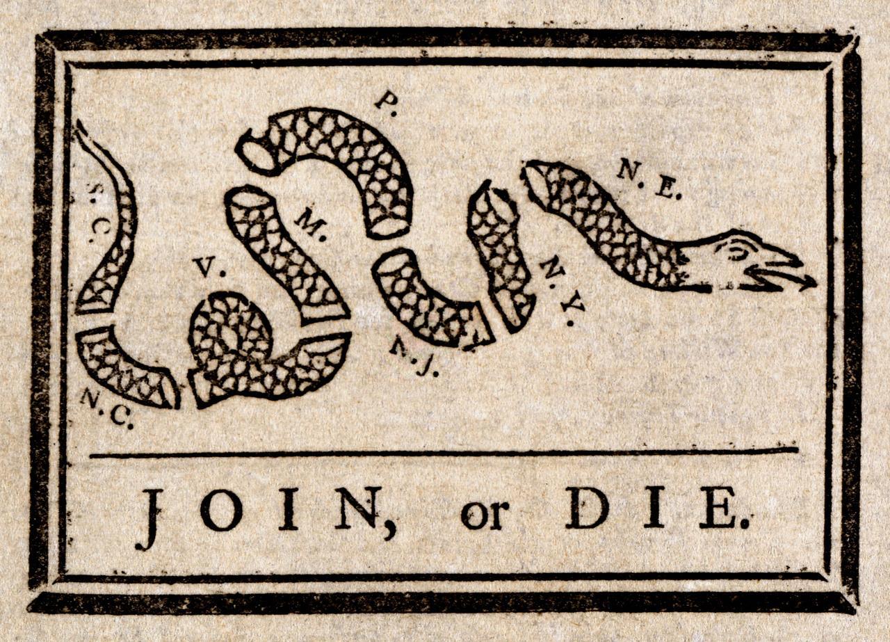 "Join, or Die" (1754)