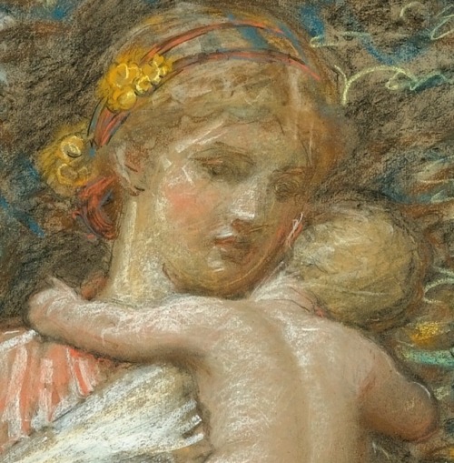 detail Charity, c.1890, coloured pastel, Albert Joseph Moore